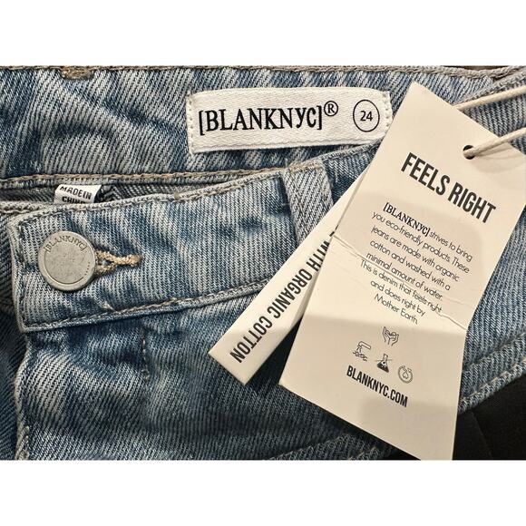 BLANKNYC – Cold Gem Pant – Black / Denim Waistband – Size 24 - Picture 2 of 5